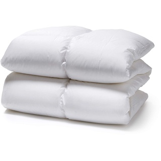 White Cloudz Aspen Daunendecke 240x220 cm Wärmeklasse 4 – Extra warme Bettdecke 100% Gänsedaunen - 1100g, qualitativ hochwertiger Bezug aus feinster Mako Baumwolle, besonders weich & flauschig