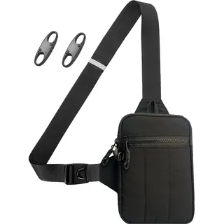 ANPTER Sling Chest Crossbody Bag, Wasserdicht Schultertasche, Crossbody Bag Brusttasche Herren Klein Umhängetasche Handy Tasche für Männer (Sling Chest Crossbody Bag)