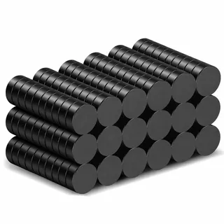 Delaga 180 Stück Magnete Stark Rund 5x2mm, Mini Magnete Schwarz, Kleine Magnet für Magnettafel, 3D Druck, Modellbau, Whiteboard, Kühlschrank und DIY