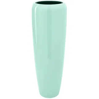 Flingora Bodenvase Cleo, mit Einsatz - Fiberglas - Indoor & Outdoor - Mint - Höhe 97 cm blau Ø 34 cm x 97 cm