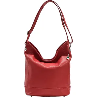 FLORENCE Shopper Leder Red