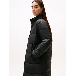 Tommy Hilfiger Tommy Jeans Damen, Steppmantel MAXI Verstaubare Kapuze, schwarz, (Black), XL - XL