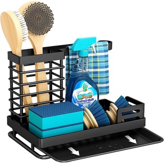 autolock Küchenorganizer-Set Spülbecken Organizer Spülbecken Caddy Organizer schwarz