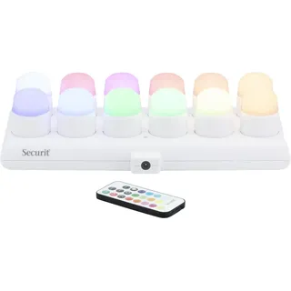SecurIT® LED Teelichter 12 St. 12 Farben