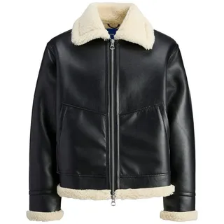 Jack & Jones Outdoorjacke JORLIVERPOOL Aviator Jacket SN innen gefüttert schwarz XXL (58/60)