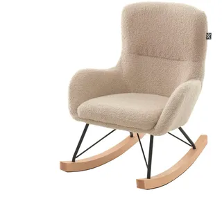 58 aufm Kessel Schaukelstuhl Keila Bouclé 58 x 0 x 0 cm Beige