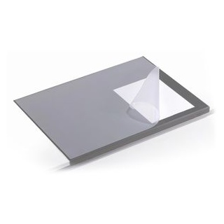 Durable Schreibunterlage 729310, grau, Kunststoff, blanko, mit Kantenschutz, 50 x 65cm