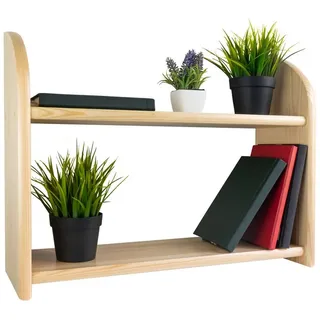 Prima-Online Wandregal Wandregal Hängeregal Bücherregal 2 Etage Kiefer Regal 60, 90 cm 60 cm