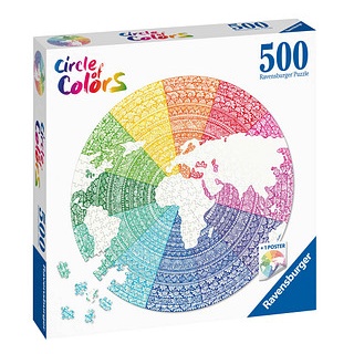 Ravensburger Circle of Colors Mandala Puzzle, 500 Teile