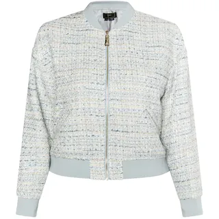 faina Blazer Boucl hellblau / gold / silber / weiß 42