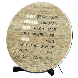 AMS Tischuhr Quarzuhr, Wohnzimmer, Esszimmer braun|schwarz
