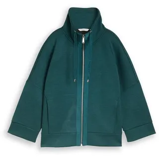 Tom Tailor Boxy Fit Sweatjacke Dunkelgruen M