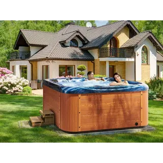 Outdoor Whirlpool mit Heizung Licht Ozon Desinfektion Hot Tub 5 Personen Außen