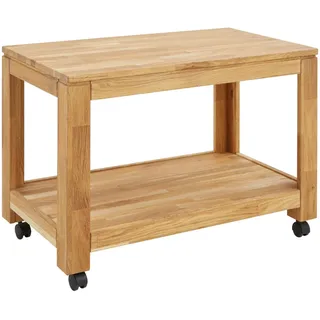Linea Natura Beistelltisch, Holz, Eiche, massiv, rechteckig, 80x55.5x45.5 cm, Holzmöbel, Holztische, Beistelltische Holz