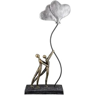 Casablanca modernes Design Skulptur Love Balloon, Bronze, Kunststoff, 20x48x7.5 cm, zum Stellen, Dekoration, Skulpturen - Dekoobjekte, Skulpturen