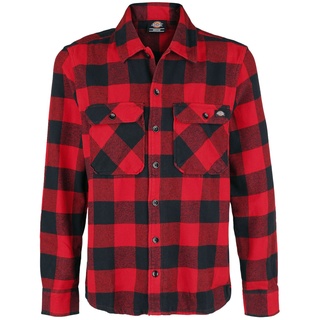 Dickies Langarmhemd - New Sacramento Shirt - S - für Männer - Größe S - rot - S