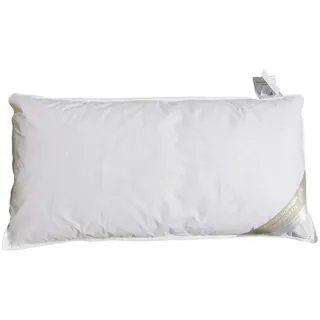 Betten Hofmann Kinderdaunenkissen Betten Hofmann Kinder Kopfkissen 40x80 cm flaches Daunenkissen 180 g, Füllung: 100% Daunen, Bezug: 100% Baumwolle, made in Germany, hypoallergen weiß