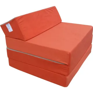 Natalia Spzoo Schlafsessel Klappmatratze Faltmatratze 200x70x10cm, 0811333 - Orange