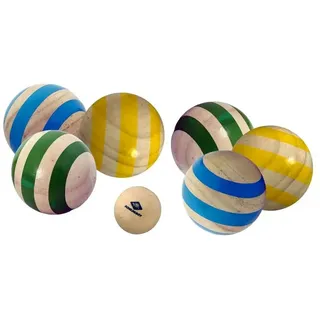 Donic Schildkröt Schildkröt Funsports Greifspielzeug Schildkröt Funsport -HOLZ BOCCIA Set, 2x3 Kugeln+Zielkugel, 4C Karton