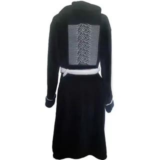 Joy Division Bademantel Unknown Pleasures offiziell Schwarz super soft fleece - M