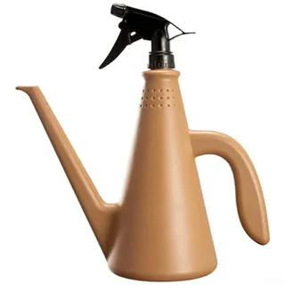 Gießkanne 1L mit verstellbarer Düse für Pflanzen(Brown) | 360° drehbare Düse, präzise Wasserverteilung, gleichmäßiges Besprühen, für ideale Pflanzenpflege