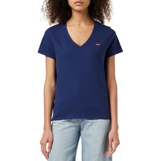 Levi's Damen Perfect V-Neck T-Shirt,Naval Academy,S