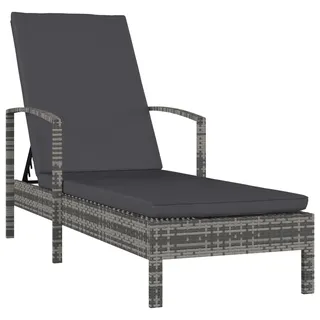 vidaXL Sonnenliege 68 x 195 x 95 cm Grau