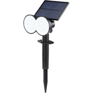 Sygonix Solarleuchte Kunststoff, Metall 0,9 W 100 lm inkl. Dämmerungssensor schwarz