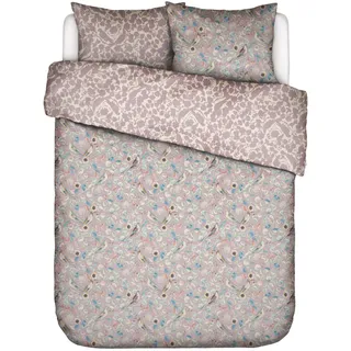 Essenza Aleste Blumen 100% Bio-Baumwollsatin Pale Lilac 200 x 200 cm + 2 x 80 x 80 cm