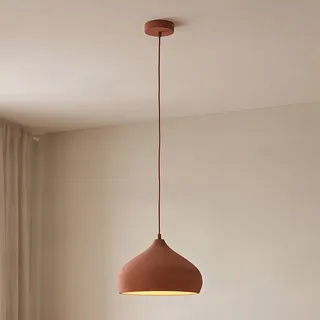 Pendelleuchte Lindby, Fiona, dimmbar, Orange, für Wohnzimmer, Beton, Mediterran - 17