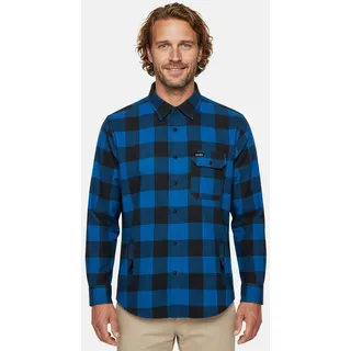 Forsberg Langarmhemd kariert Blau 3XL