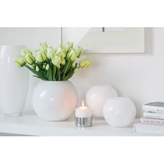 Fink Kugelvase MOON Weiß 13 cm