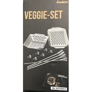 ENDERS Grillset / Veggie Set 4-Teiliges Gemüse- Set  /Maiskolbenhalter/Grillkorb