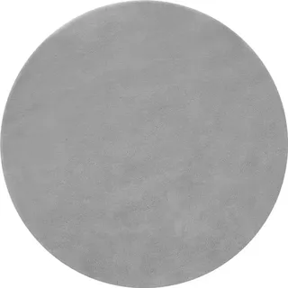 Tectake Kurzflorteppich Soft Zone Ø Ø 120 cm grau