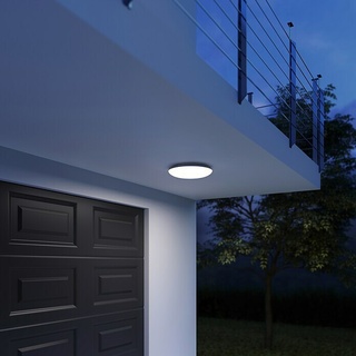 Steinel LED-Außendeckenleuchte DL Vario Quattro S WW weiß  (9,8 W, L x B x H: 31 x 31 x 6,9 cm, Weiß, IP54)