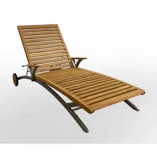 Segarda Gartenliege Madura Holz Braun Teak