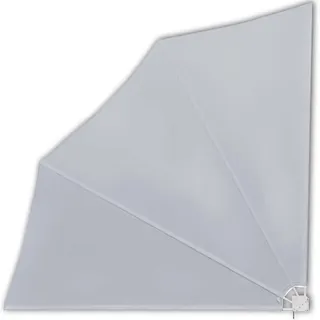 vidaXL Faltbarer Balkonfächer 140 x 140 cm grau