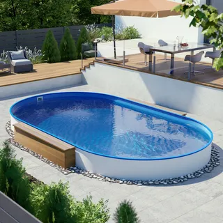 POOL Total Ovalbecken 4,50 x 2,50 x 1,20 m