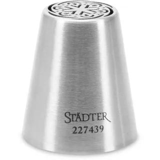 Städter 227439 Blütentülle Ornament, 18/8 Edelstahl,