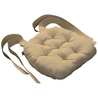 Dekoria Dekokissen Stuhlkissen Martin mit Schleifen 40 x 37 x 8 cm, Cotton Panama