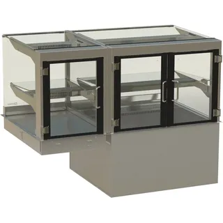 HAGOLA Showcase Trondheim, Warm-/ Kaltausgabe, 1195 x 510/400 x 710 mm, für Zentralkühlung