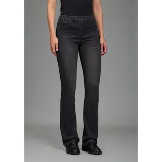 Arizona Jeansjeggings Bootcut mit leichtem Thermo Effekt High Waist schwarz 38