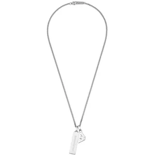 Emporio Armani Kette EAGLE LOGO Edelstahl Silber