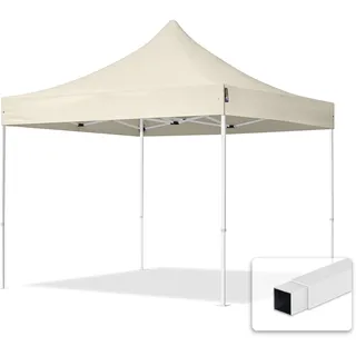 TOOLPORT Faltpavillon Economy 3 x 3 m ohne Seitenteile creme 581826