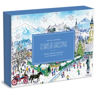 Michael Storrings 12 Days Of Christmas Advent Puzzle Calendar - Galison