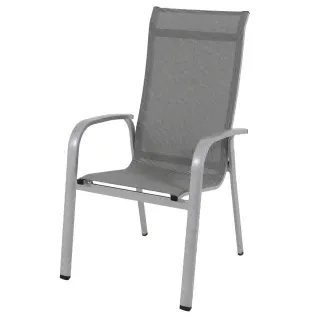 MWH Das Original Widoo Hochlehner 61,5 x 67 x 110 cm silber 2 St. 879010