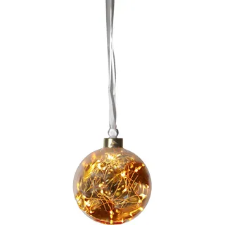 EGLO LED-Weihnachtskugel für Innen, beleuchtete Glaskugel zum Aufhängen
