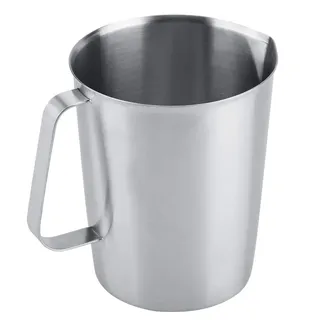 Aufschäumbecher, 2000 ml großer Edelstahl-Messbecher, Becher Milchaufschäumkrug Kanne einschließlich ML-Skala, Unzen-Skala, für Laborküchenflüssigkeiten