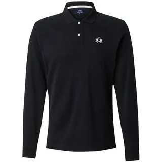 La Martina Poloshirt XMP004 schwarz / weiß XXXL