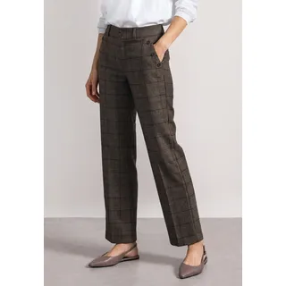 STREET ONE Style Amalia High Waist Kariert Braun 36 30